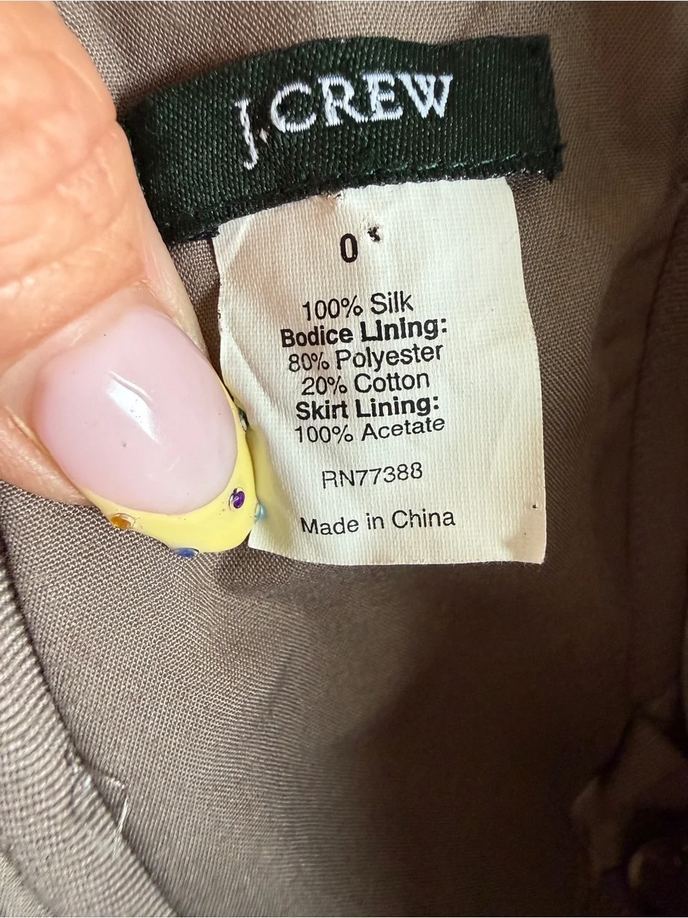 J.Crew 100% Silk Bow Monde Strapless Dress Sz 0 Cocktail Attire Wedding Guest